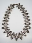 Hector Aguilar Vintage Mexican Silver Six Spheres Necklace