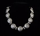 Victoria Vintage Mexican Silver Necklace & Earring Set