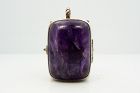 William Spratling Amethyst Vintage Mexican Silver Locket Pendant