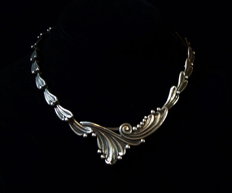 Margot de Taxco Margot Van Voorhies Vintage Mexican Silver Necklace