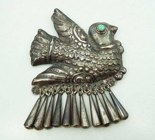 Matilde Poulat Matl Salas Brocch Pendant Vintage Mexican Silver