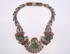Matl Matilde Poulat Vintage Mexican Silver Coral Turquoise Necklace