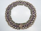 Matl Matilde Poulat Jeweled Vintage  Mexican Silver Necklace