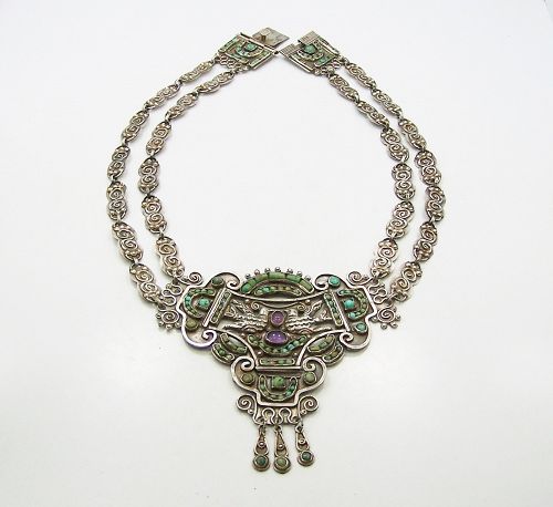 Matl Matilde Poulat Vintage Mexican Silver Necklace