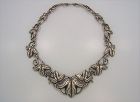 Doris Silver Vintage Mexican Silver Foliage Necklace