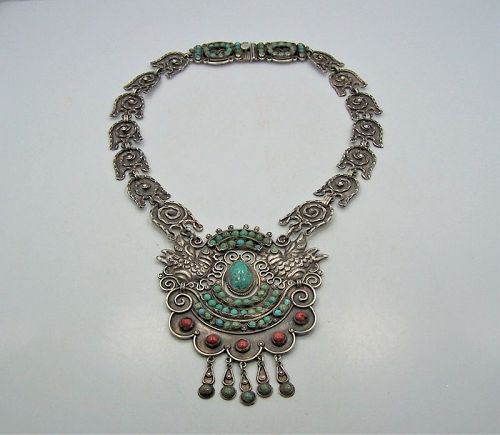 Matl Matilde Poulat Palomas Iconic Vintage Mexican Silver Necklace