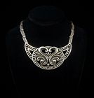 Margot de Taxco 5291 Swann Vintage Mexican Silver Necklace