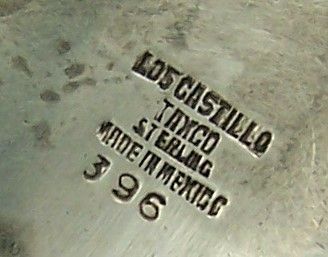 Los Castillo 396 Mexican Silver Swirl Clamper Bracelet