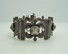 Hector Aguilar Vintage Mexican Silver Pyramids Bracelet