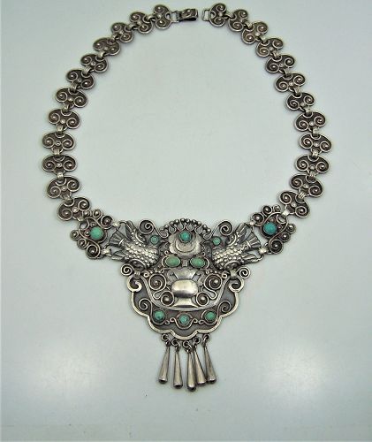 Matl Matilde Poulat Paloma Vintage Mexican Silver Necklace