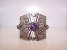 William Spratling Nahui Ollin Vintage Mexican Silver Cuff Bracelet