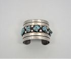 Frank Patania Vintage Southwest Turquoise Nugget Big Cuff