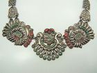 Matl Matilde Poulat Turkey Gemstone Vintage  Mexican Silver Necklace