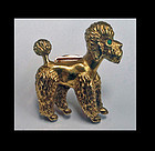Cartier Gold Poodle Brooch France C.1950