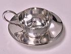 English Silver Tea Cup Hukin & Heath, attributed Christopher Dresser,