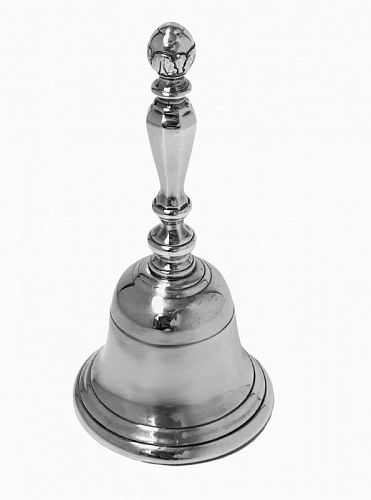 Sterling Silver English Dinner Bell Georgian style