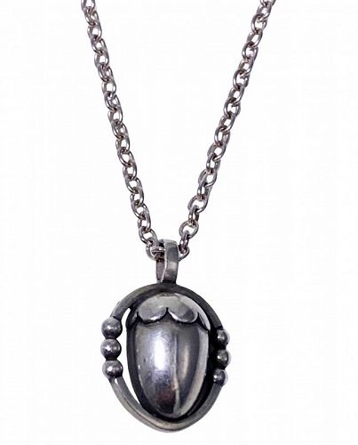 Georg Jensen Sterling Acorn Pendant No 188