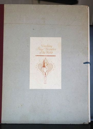 DASHING STAGE BEAUTIES OF WORLD Folder 1912 22/24 Erotic Lithographs 1
