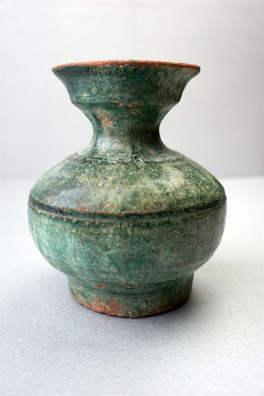 Han Dynasty Jar with Green and Amber Glaze