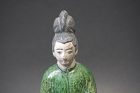 A Female Sancai Tomb Figure - Ming Dynasty