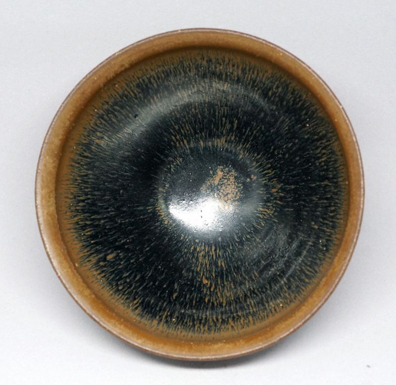 Song Dynasty Fine Jianyao Tea Bowl in Hare's Fur Glaze.