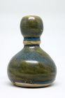 Rare Changsha Kilns Double Gourd “Medicine Bottle” in Green/Blue Glaze