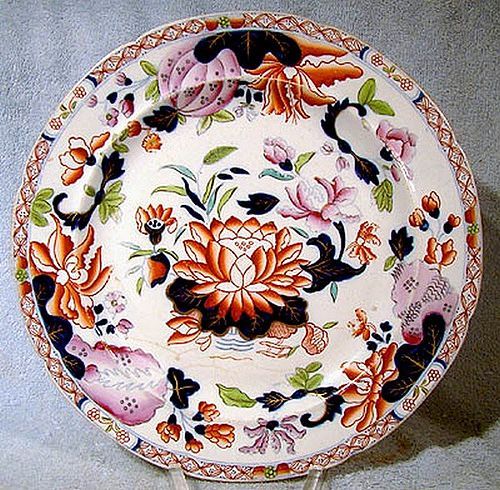 19thC IMARI IRONSTONE DECORATIVE PLATE