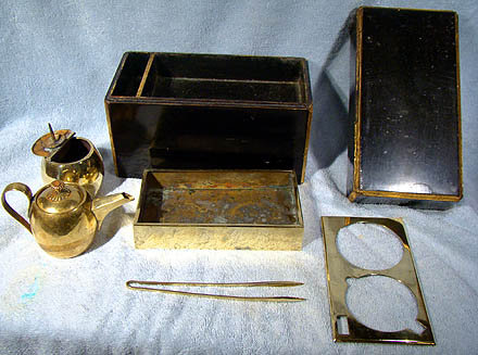 Antique JAPANESE LANTERN LAMPLIGHTER KIT IN BOX