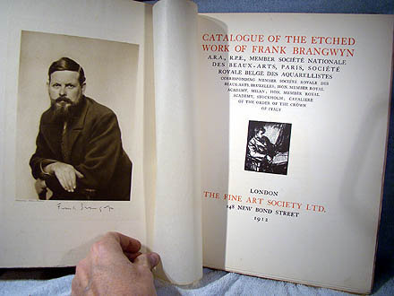 ETCHINGS OF FRANK BRANGWYN BOOK - Fine Arts 1912