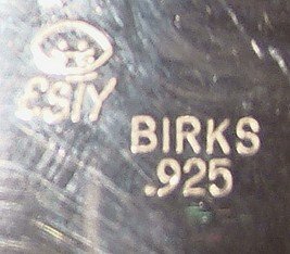 Birks ESTY ACQUATIKA Sterling Silver Set w/Box 4 Pc