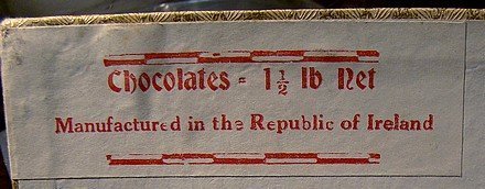Amazing URNEY IRELAND FANCY CHOCOLATE BOX c1930s-40s
