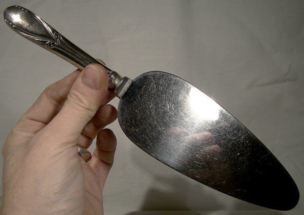 Manchester POLLY LAWTON Sterling PIE SERVER &amp; MEAT FORK