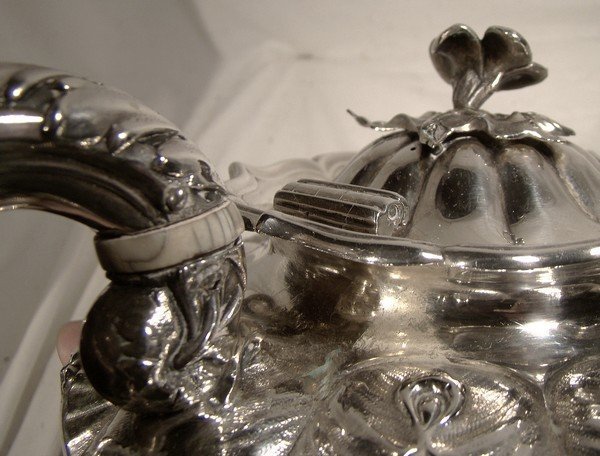 Scarce WILLIAM IV ENGLISH STERLING SILVER TEAPOT 1836