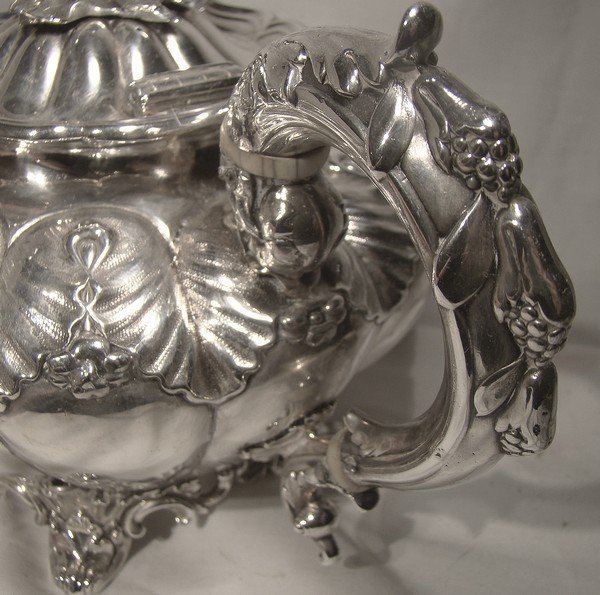 Scarce WILLIAM IV ENGLISH STERLING SILVER TEAPOT 1836