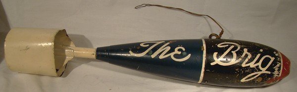 Vintage Painted SSE 42 1-1/2 LBT MORTAR SHELL