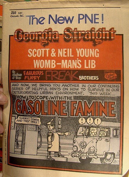 GEORGIA STRAIGHT -  14 Vintage Underground Newspapers