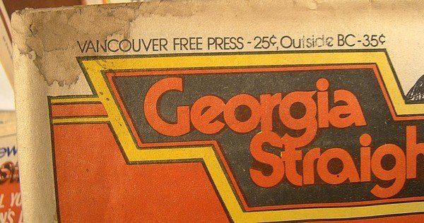 GEORGIA STRAIGHT -  14 Vintage Underground Newspapers