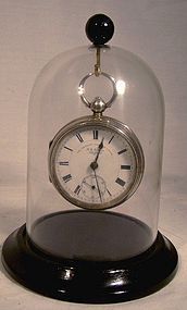 JG GRAVES SHEFFIELD STERLING SILVER SWING-OUT KEY POCKET WATCH 1902