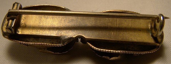 Victorian 10K YELLOW GOLD &amp; ALMANDINE GARNETS Brooch c1860