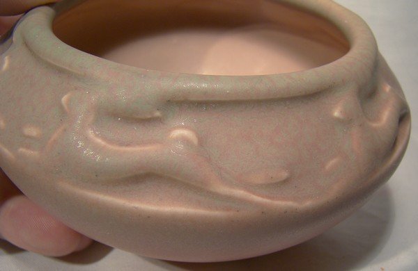 ROOKWOOD MATTE GLAZE LEAPING RABBITS 2158 BOWL 1920