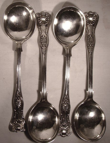 Mappin &amp; Webb 19thC KINGS SILVER PLATED FLATWARE