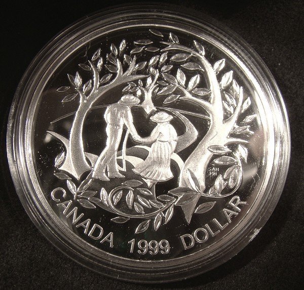 CANADA 1999 OLDER PERSONS PROOF SILVER DOLLAR in Case
