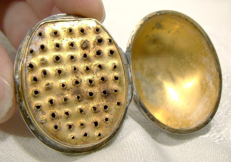 Sterling Silver Nutmeg Grater American 1890s 1893 Antique with Rasp