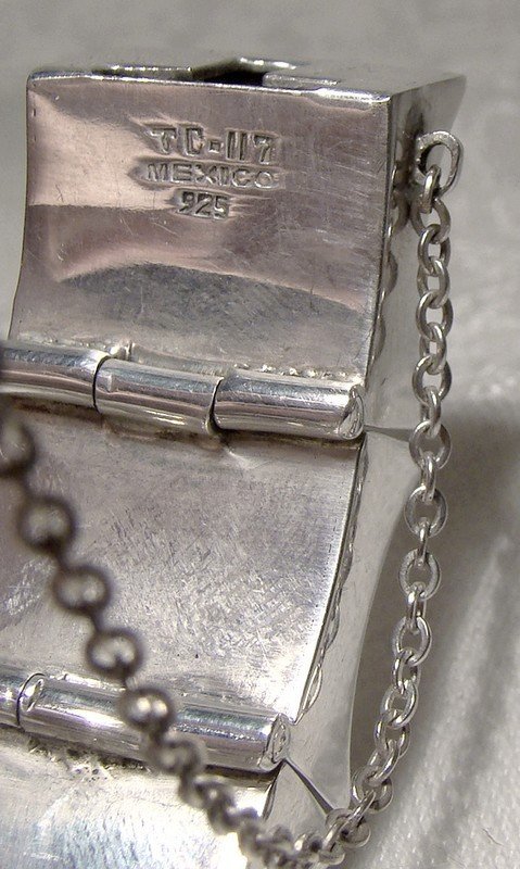 Mexican STERLING Silver Heavy Designer Quality BRACELET 1970s