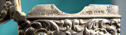 Unger Bros Sterling Silver Stamp Safe Case 1890 Antique American