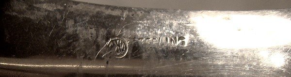 Child's Hand Engraved Sterling Silver Hinged Bangle Bracelet 1930s