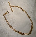 Victorian Ornate Fancy Link Gold Filled Man's Pocket Watch Chain 1880