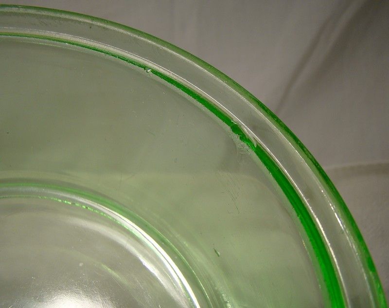 Hazel-Atlas Green Depression Glass Refrigerator Storage Jar with Lid