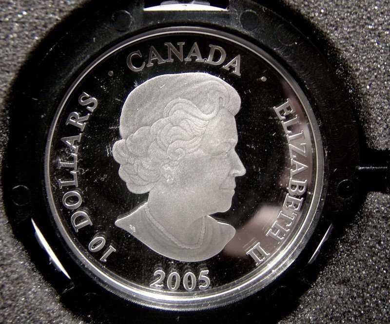 2005 Canada 10 DOLLARS Year of the Veteran Pure Silver Coin in Case