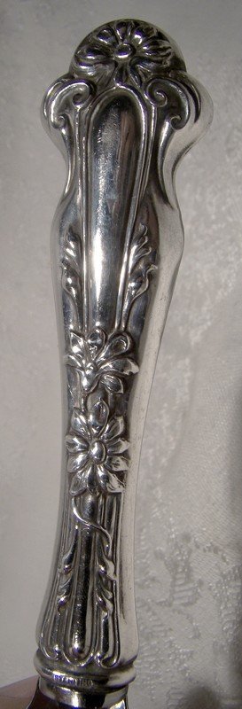 Art Nouveau Sterling Handle Cake Knife 1895